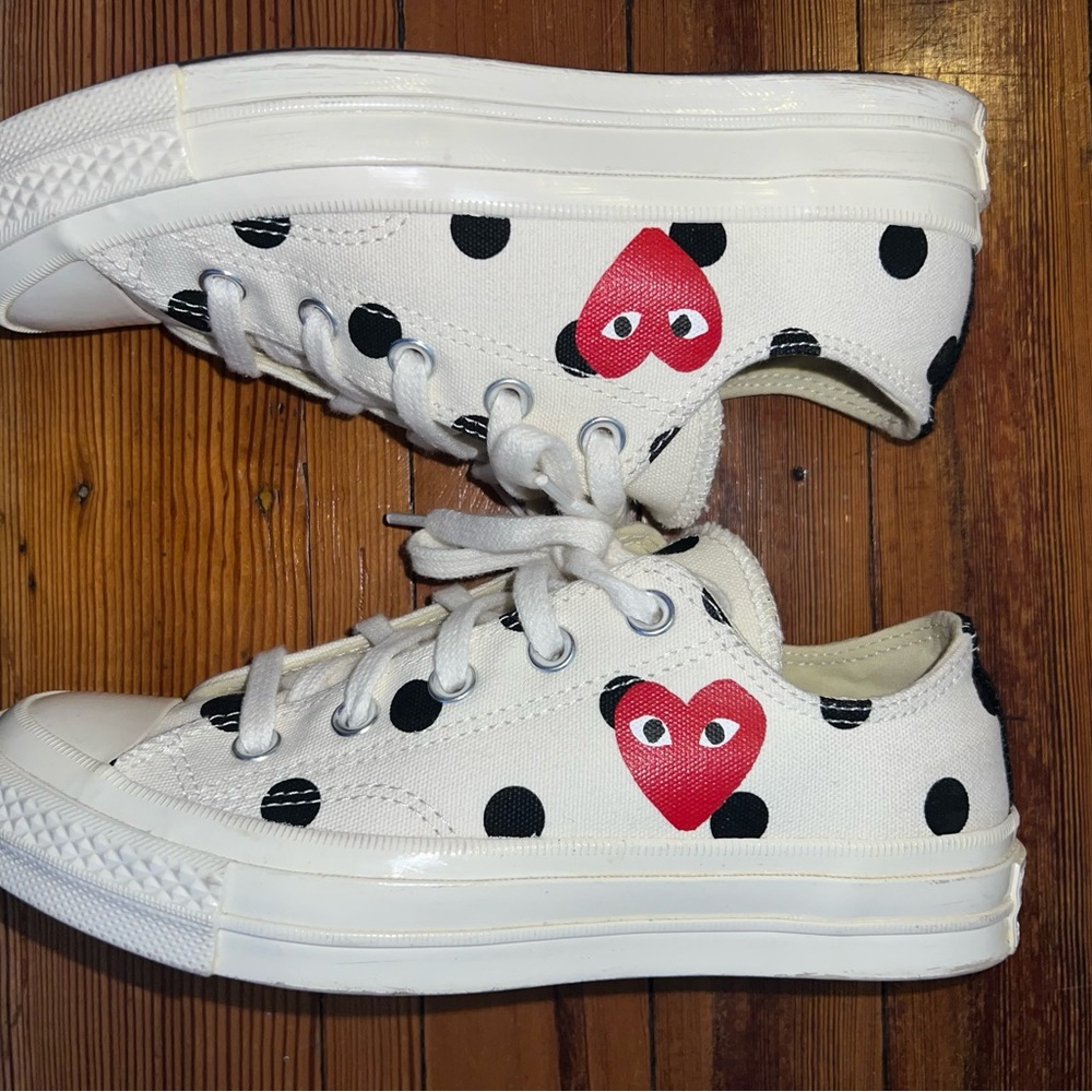 Converse Play White and Red Sneakers